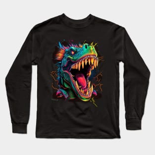 Dangerous Dinosaurs 3D-Effect  #1 Long Sleeve T-Shirt